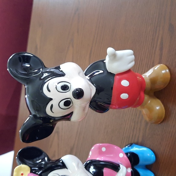 VTG Walt Disney Productions Mickey & Minnie Porcelain Figures - Picture 3 of 5